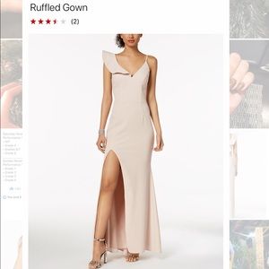XSCAPE RUFFLE GOWN